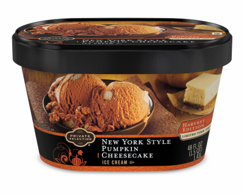 Private Selection® New York Style Pumpkin Cheesecake Ice Cream Perspective: front