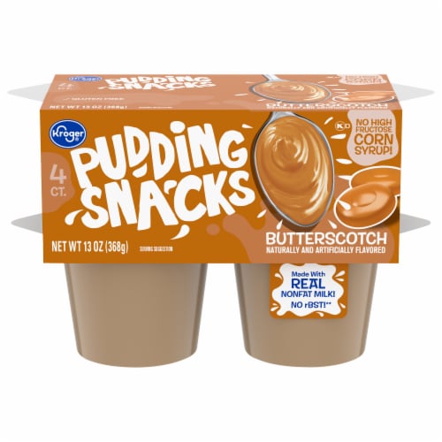 Kroger® Butterscotch Pudding Snacks Perspective: front
