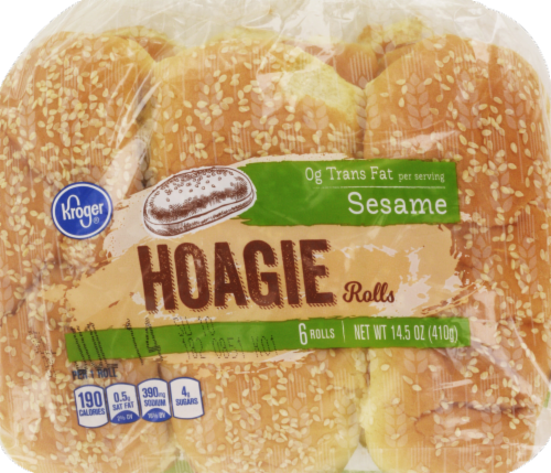 Kroger® Sesame Hoagie Rolls Perspective: front