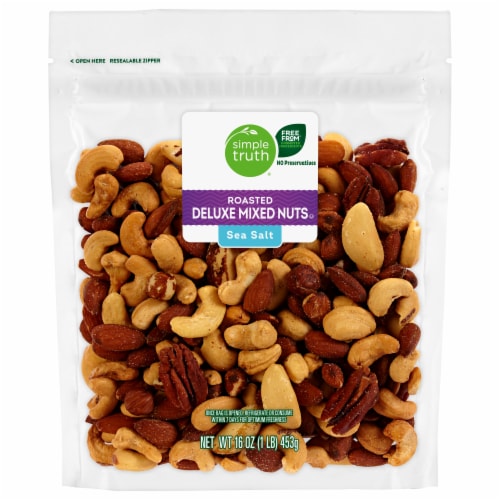 Simple Truth™ Sea Salt Roasted Deluxe Nut Mix Perspective: front