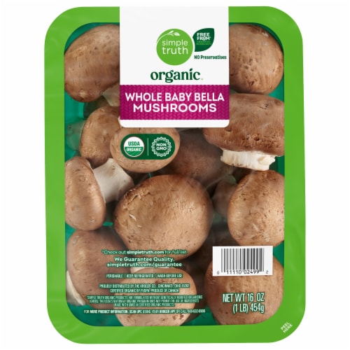 Simple Truth Organic™ Whole Baby Bella Mushrooms Perspective: front