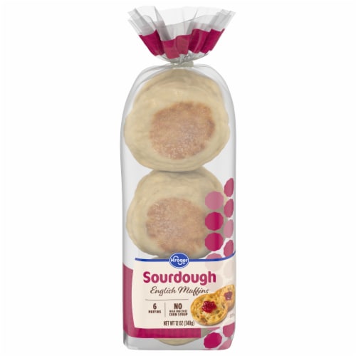 Kroger® Sourdough English Muffins Perspective: front