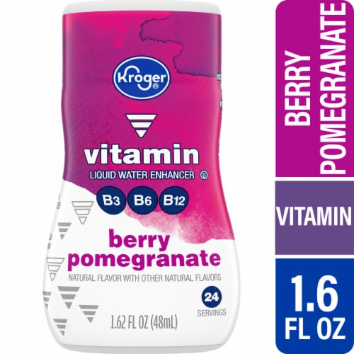 Kroger® Vitamin Berry Pomegranate Water Enhancer Bottle Perspective: front
