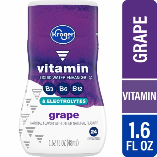 Kroger® Vitamin Grape Water Enhancer Bottle Perspective: front