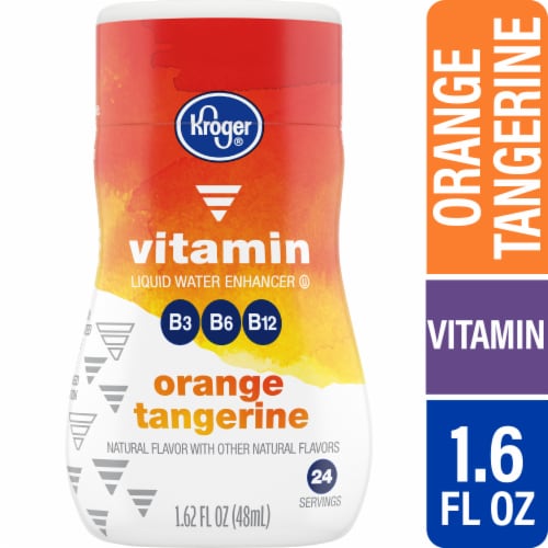 Kroger® Vitamin Orange Tangerine Water Enhancer Bottle Perspective: front