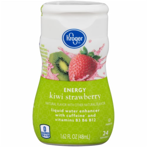 Kroger® Strawberry Kiwi Energy Liquid Water Enhancer Perspective: front
