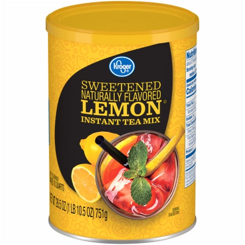 Kroger®  Sweetened Lemon Instant Tea Mix Canister Perspective: front