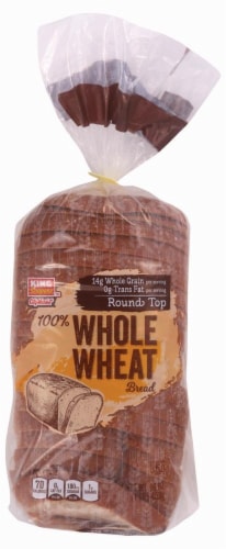 King Soopers™ City Market Round Top 100% Whole Wheat Bread Perspective: front