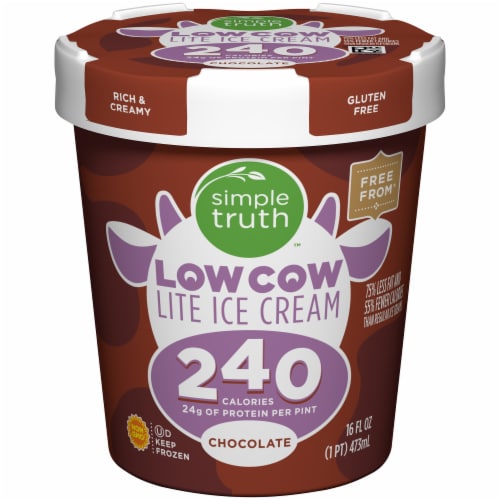 Simple Truth™ Low Cow Lite Chocolate Ice Cream Perspective: front