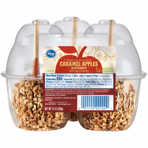 Kroger® Caramel Apples with Peanuts Perspective: front