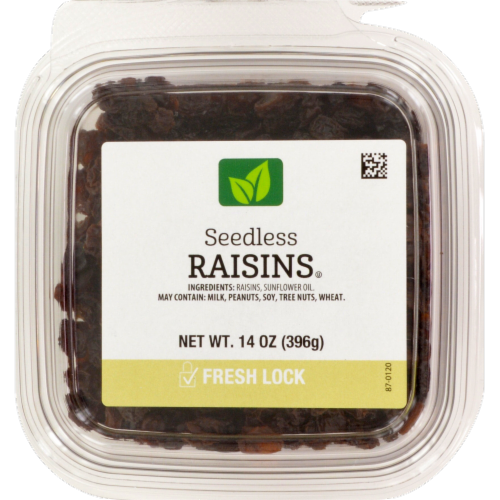 Seedless Raisins Perspective: front