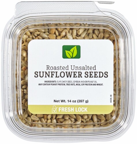 Roasted Unsalted Sunflower Seeds Perspective: front