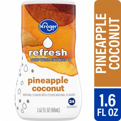 Kroger® Refresh Pineapple Coconut Liquid Water Enhancer Perspective: front