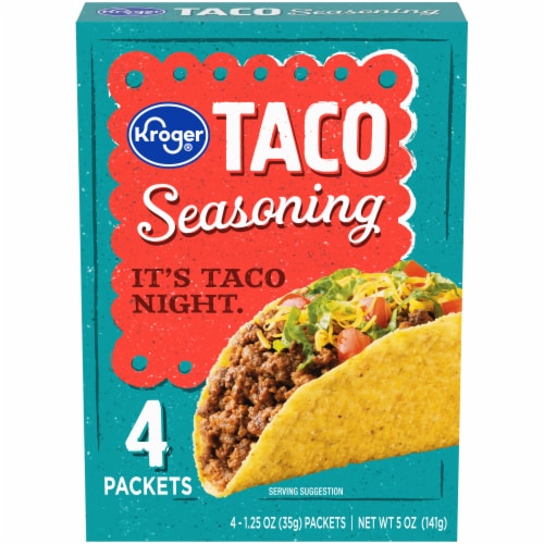 Kroger® Taco Seasoning Packets Perspective: front