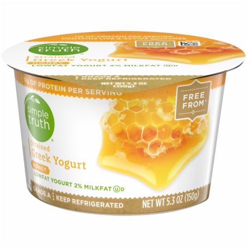 Simple Truth™ 2% Low Fat Strained Honey Greek Yogurt Perspective: front