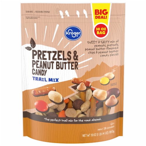 Kroger® Peanut Butter Favored Pretzel Trail Mix Perspective: front