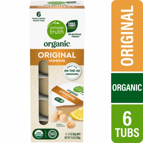 Simple Truth Organic™ Original Hummus Cups Perspective: front