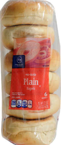 Kroger® Plain Bagels Perspective: front