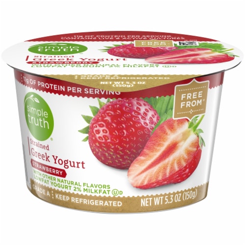 Simple Truth® 2% Strained Strawberry Greek Yogurt Perspective: front