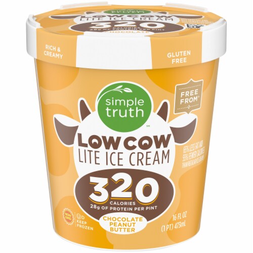 Simple Truth™ Chocolate Peanut Butter Low Cow Lite Ice Cream Perspective: front