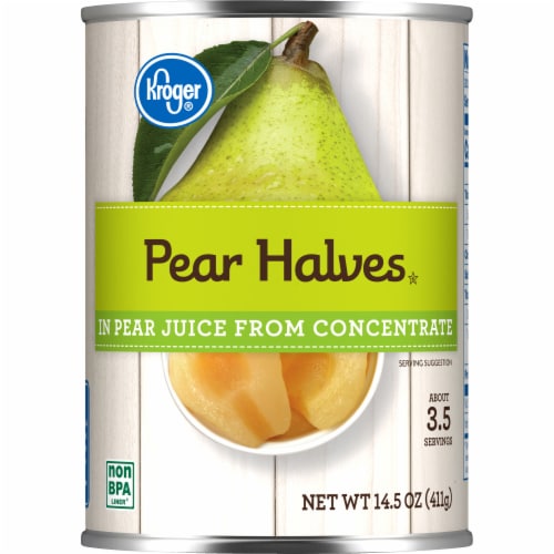 Kroger® Canned Pear Halves in Pear Juice Perspective: front
