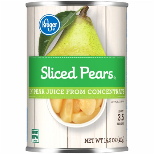 Kroger® Sliced Pears in Pear Juice Perspective: front