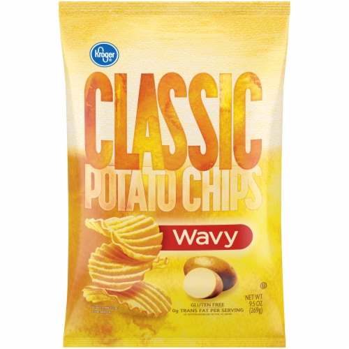 Kroger® Classic Wavy Potato Chips Perspective: front