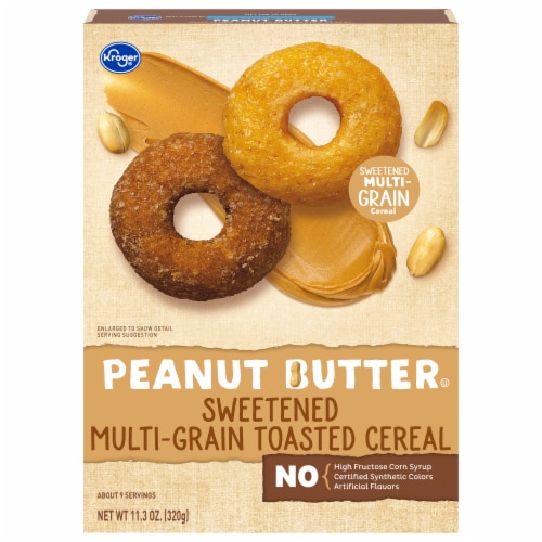 Calories in Kroger? Peanut Butter Sweetened Multi-Grain Toasted Cereal