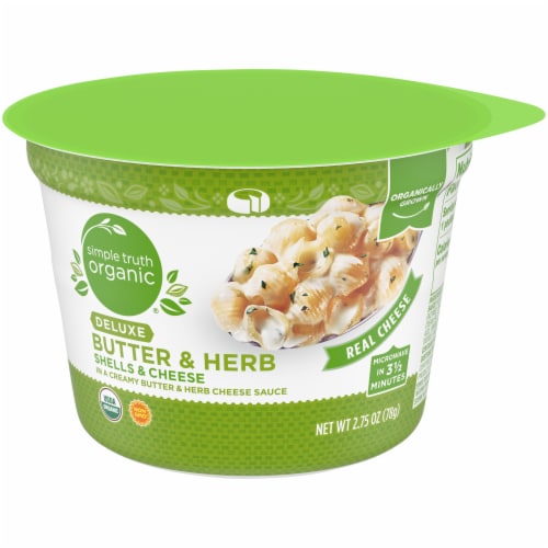 Simple Truth Organic™ Deluxe Butter & Herb Shells & Cheese Cup Perspective: front