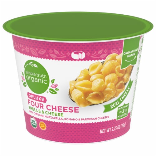 Simple Truth Organic® Deluxe Four Cheese Shells & Cheese Cup Perspective: front