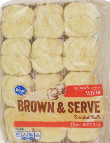 Kroger® Brown & Serve Enriched Rolls Perspective: front