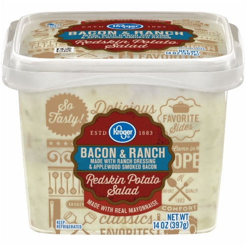 Kroger® Bacon & Ranch Redskin Potato Salad Tub Perspective: front