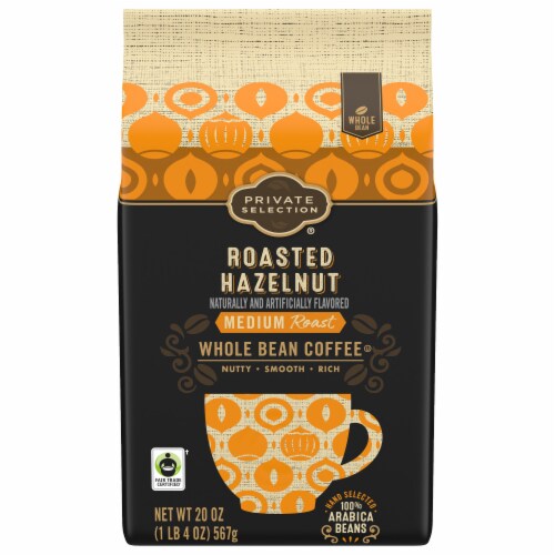 Private Selection® Roasted Hazelnut Whole Bean Coffee Perspective: front