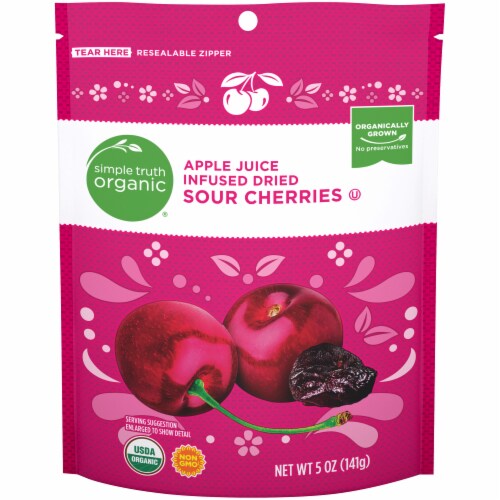 Simple Truth Organic™ Apple Juice Infused Dried Sour Cherries Perspective: front