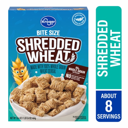 Kroger® Bite Size Shredded Wheat Cereal Perspective: front