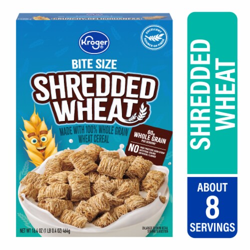 Kroger® Bite Size Shredded Wheat Cereal Perspective: front