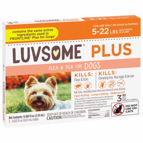 Luvsome® Plus Flea & Tick for Dogs Perspective: front