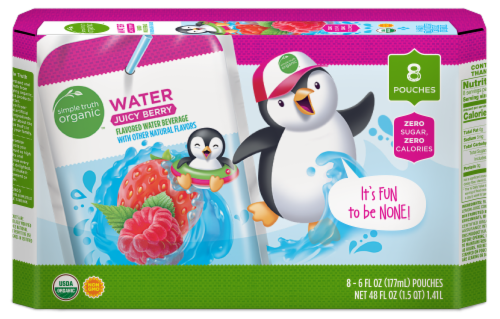 Simple Truth Organic™ Juicy Berry Flavored Water Beverage Perspective: front