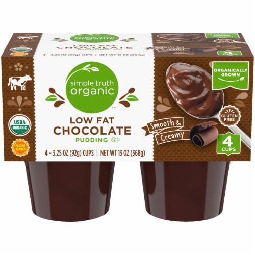 Simple Truth Organic™ Low Fat Chocolate Pudding Perspective: front