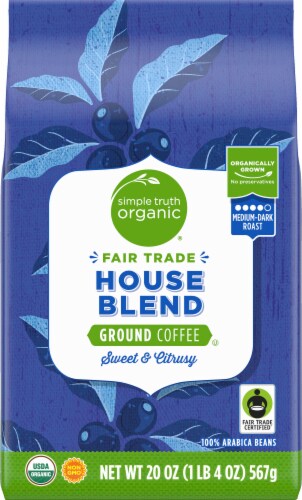 Simple Truth Organic® Fair Trade House Blend Ground Coffee Perspective: front
