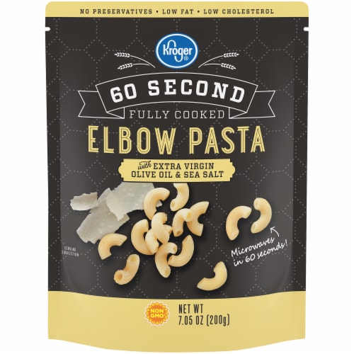 Kroger® 60 Second Fully Cooked Elbow Pasta Pouch Perspective: front