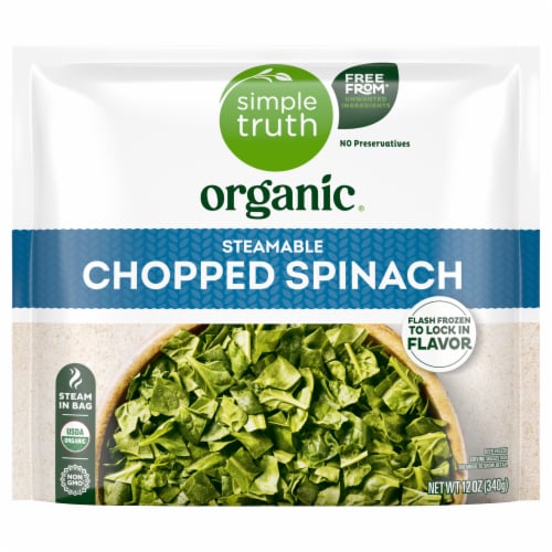 Simple Truth Organic® Frozen Spinach Chopped Perspective: front