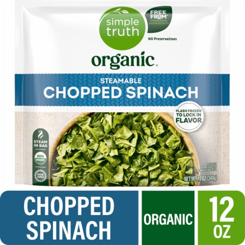 Simple Truth Organic® Frozen Spinach Chopped Perspective: front