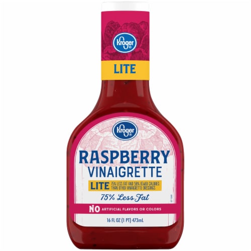 Kroger® Lite Raspberry Vinaigrette Dressing Perspective: front