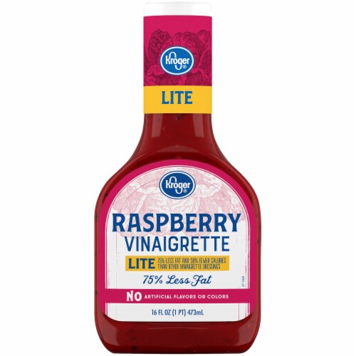 Kroger® Lite Raspberry Vinaigrette Dressing Perspective: front
