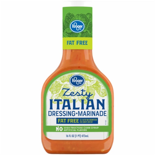 Kroger® Fat Free Zesty Italian Salad Dressing & Marinade Perspective: front