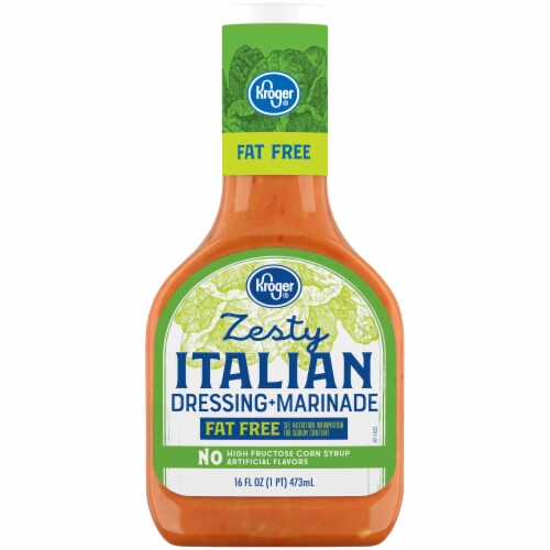 Kroger® Fat Free Zesty Italian Dressing Perspective: front