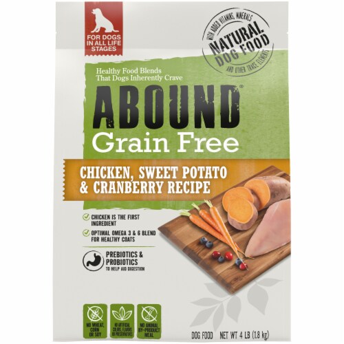 Abound® Grain Free Chicken Sweet Potato & Cranberry Recipe Adult Dry ...