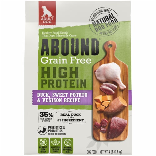 Abound® Grain Free High Protein Duck Sweet Potato & Venison Recipe ...