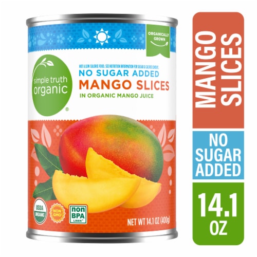 Simple Truth Organic® Canned Mango Slices No Sugar Added Perspective: front
